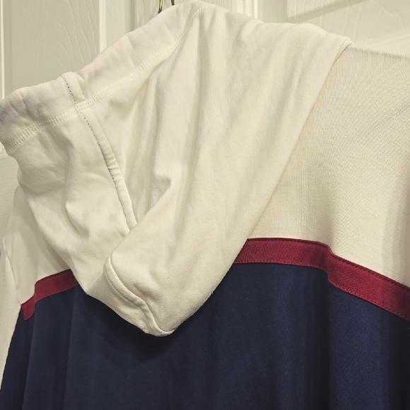 AK SPORT Navy and White Zip-Up Hoodie - Picture 6 of 6